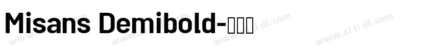 Misans Demibold字体转换